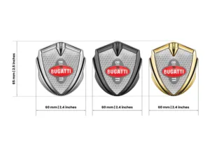 Bugatti 3D Emblem Abzeichen Moderner Look High-End 3D Stil